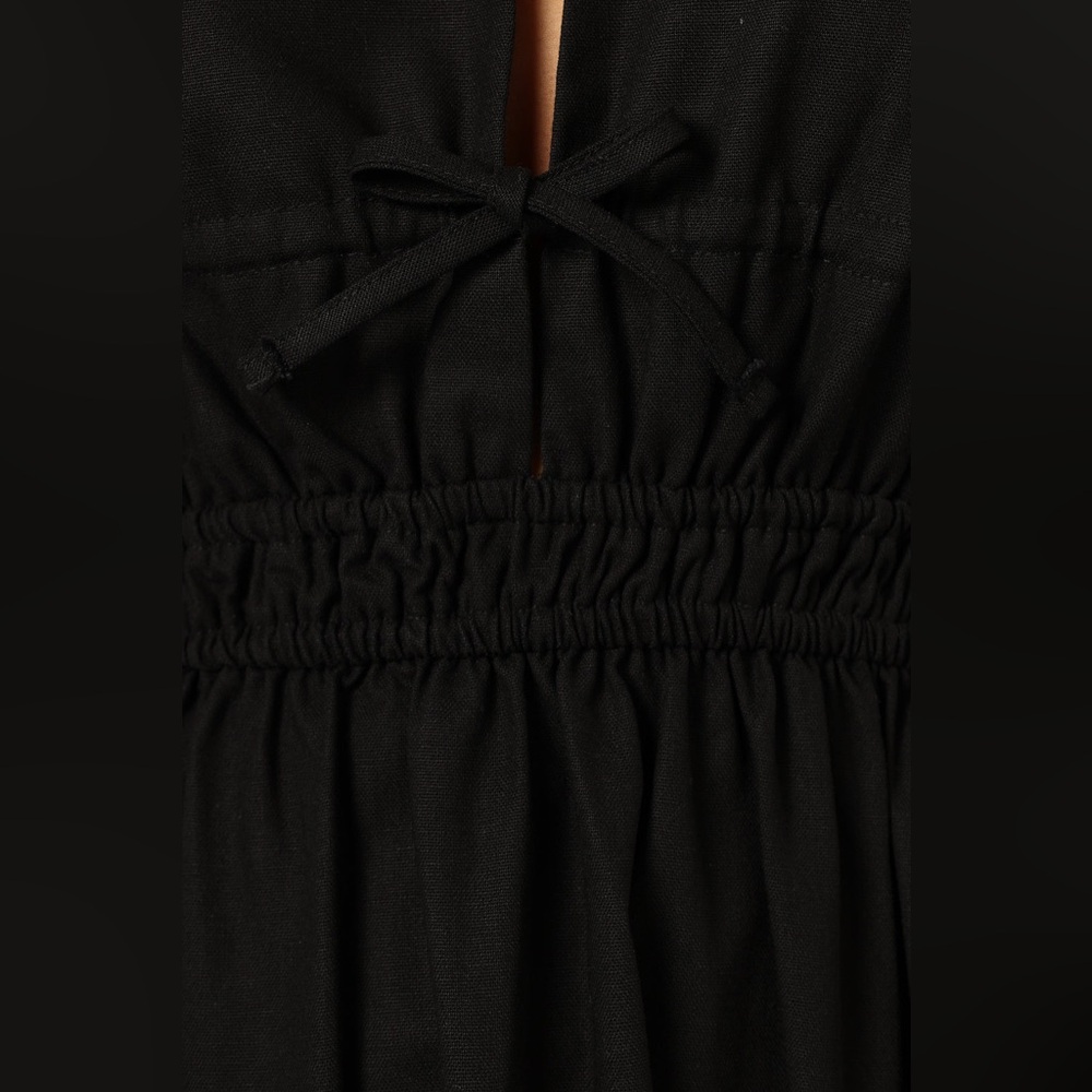 Petal & pup CECE LONG SLEEVE MAXI DRESS - BLACK - Picture 7 of 11